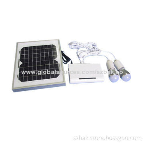 HBAK-L004 Solar Lamp System, 10W Solar Panel, 12V 4.4Ah Inside Battery, 3W Lamp Power